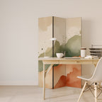 WATERCOLOUR PEAKS Dekorativ rumsavdelare – 3 paneler