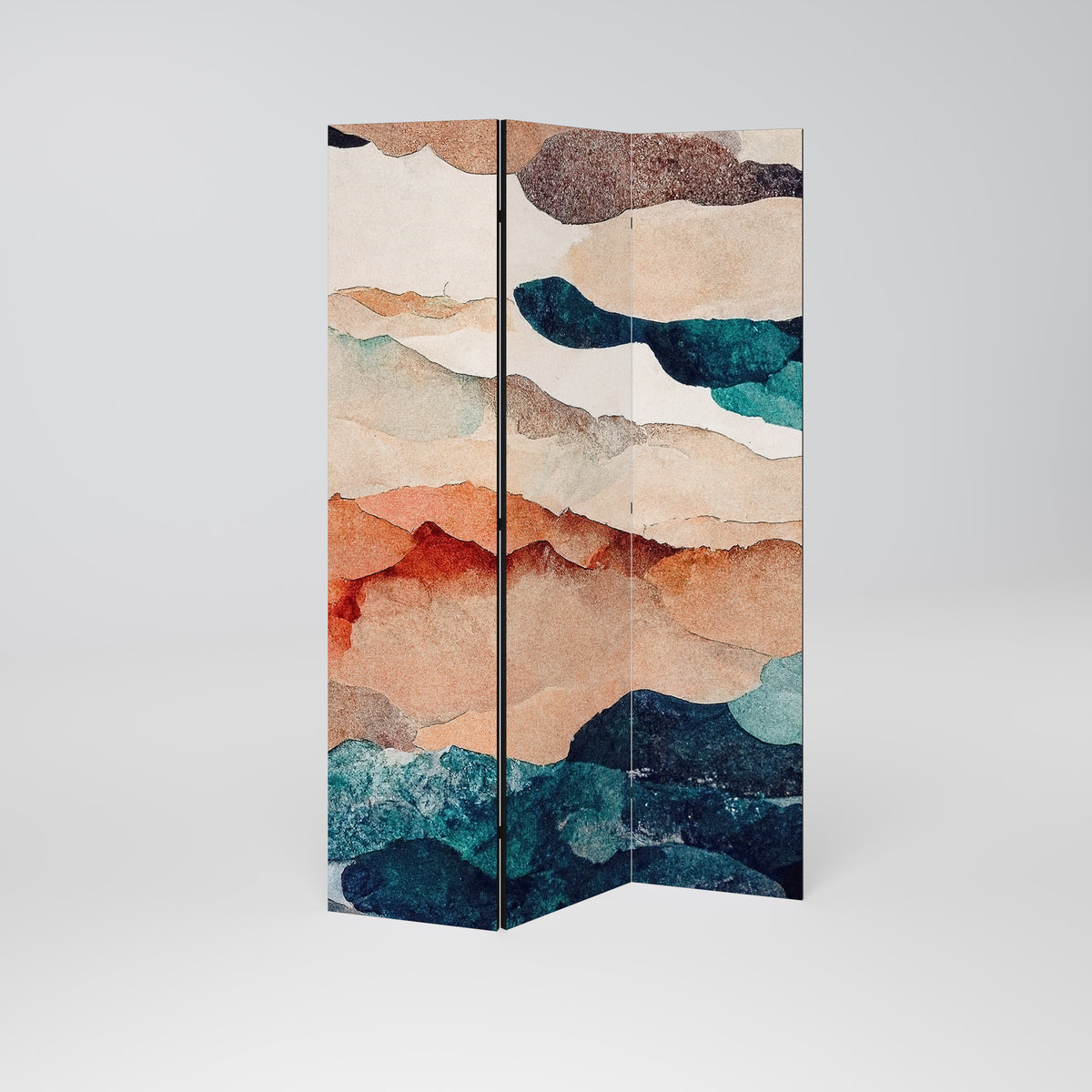 ABSTRACT LANDSCAPE 3-teiliger Paravent