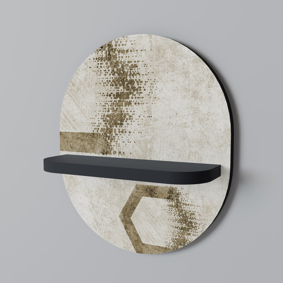 HEXAGONAL SHAPES Art Shelf