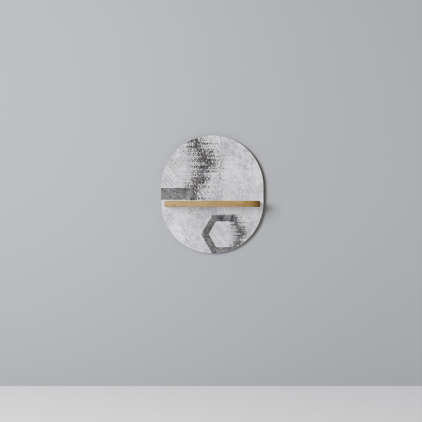 HEXAGONAL FIGURES Art Shelf
