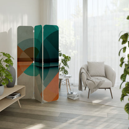 CIRCULAR RHAPSODY 3-Panel Plywood Room Divider