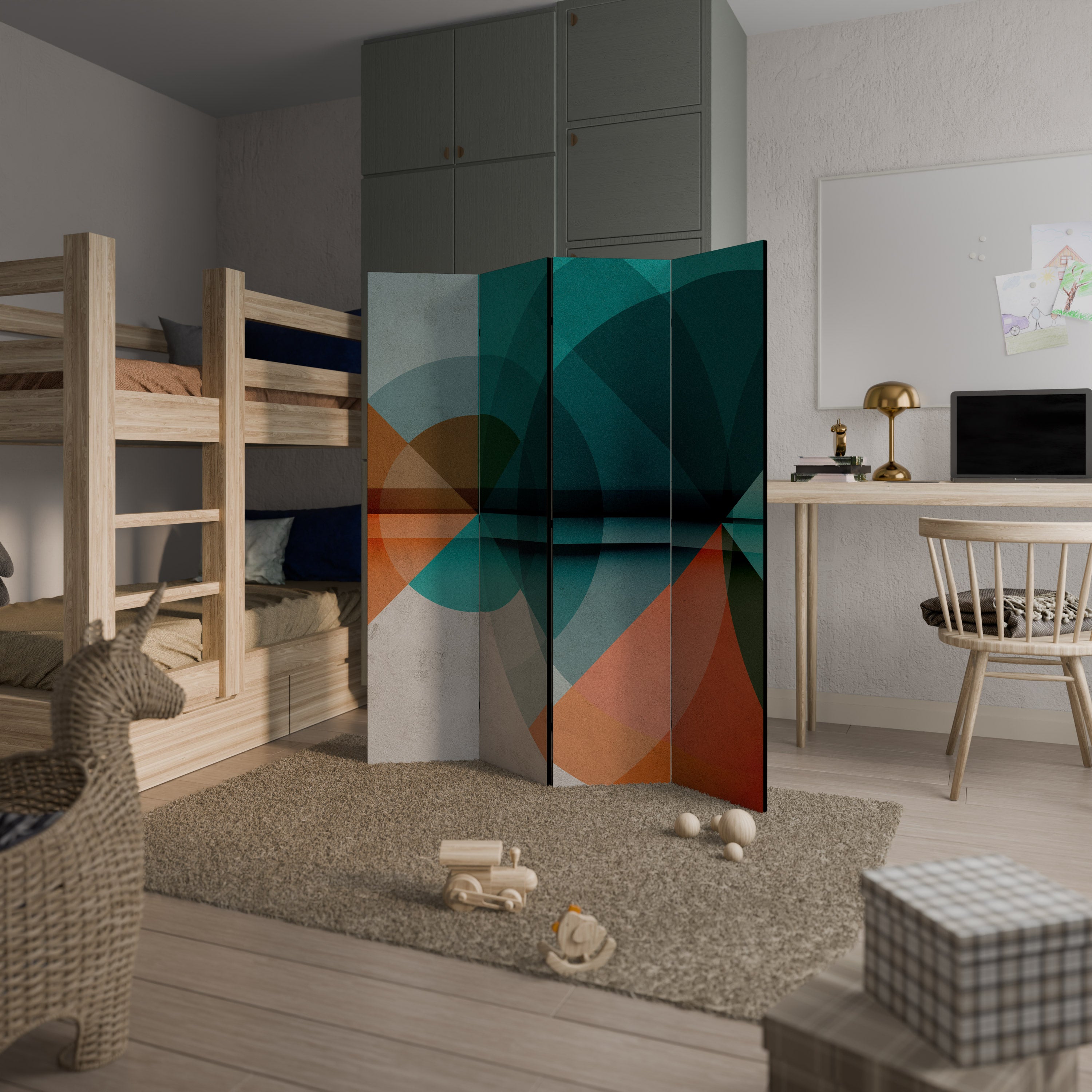 CIRCULAR RHAPSODY 4dílný paraván