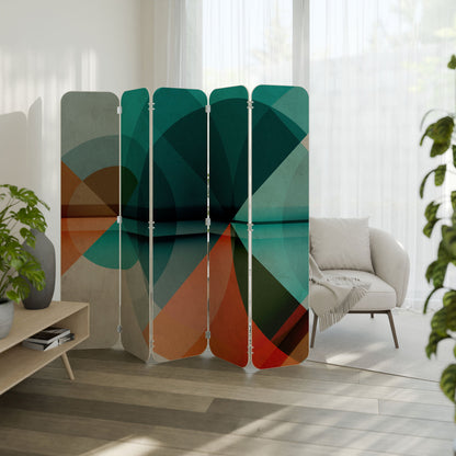 CIRCULAR RHAPSODY 5-Panel Plywood Room Divider