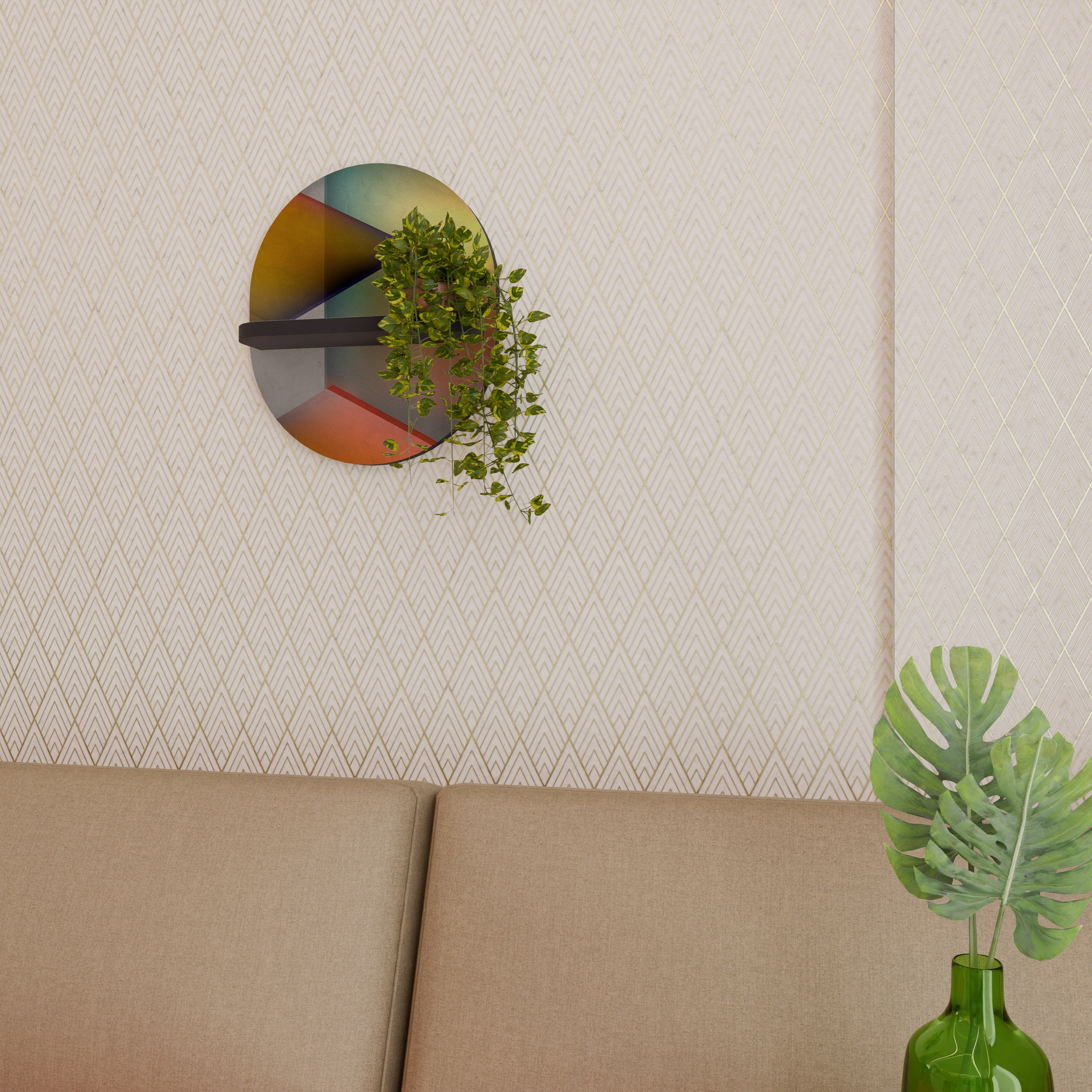 PIERCING SHARPNESS Decorative Art Shelf