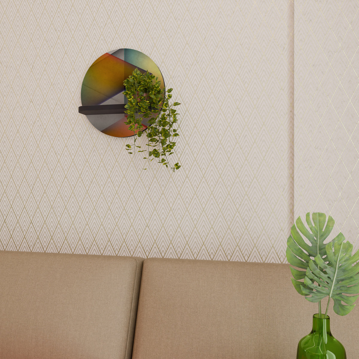PIERCING SHARPNESS Decorative Art Shelf