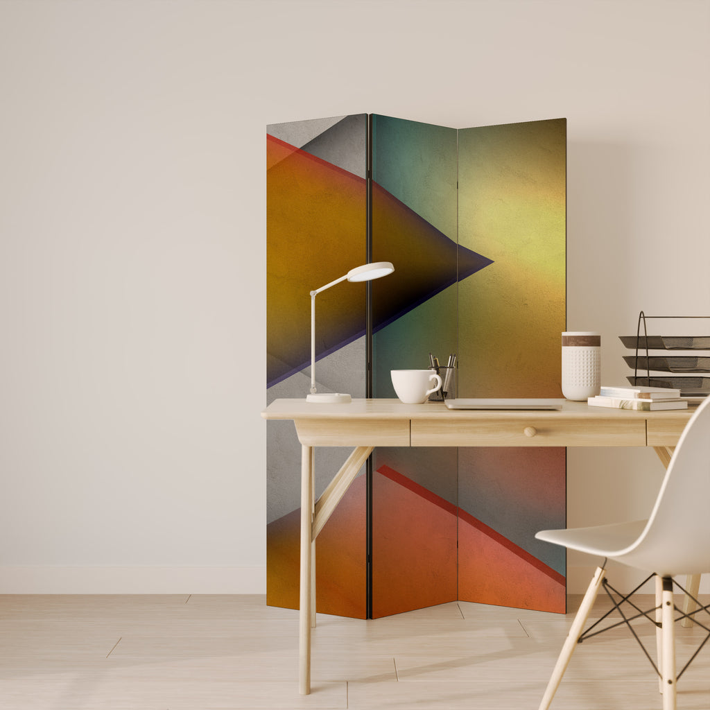 PIERCING SHARPNESS Dekorativ rumsavdelare – 3 paneler