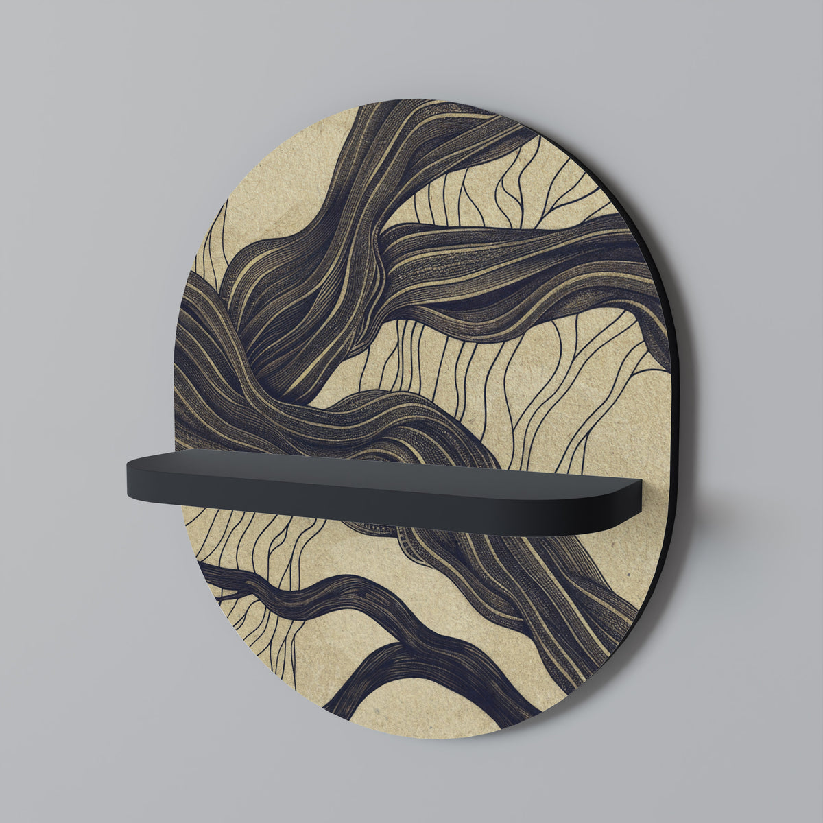 UNIFIED FRAGMENTS Dekoratives Wandregal