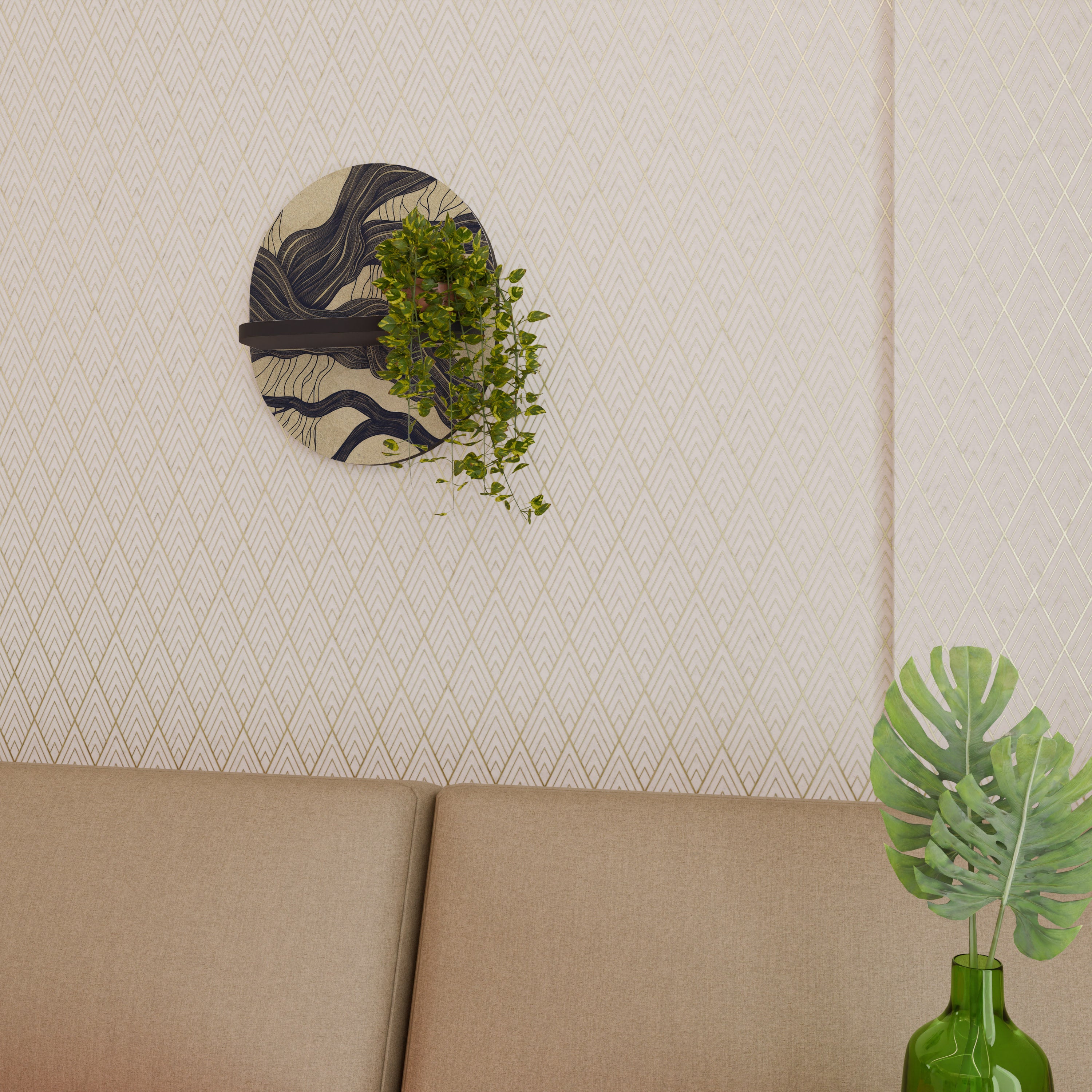 UNIFIED FRAGMENTS Decorative Art Shelf