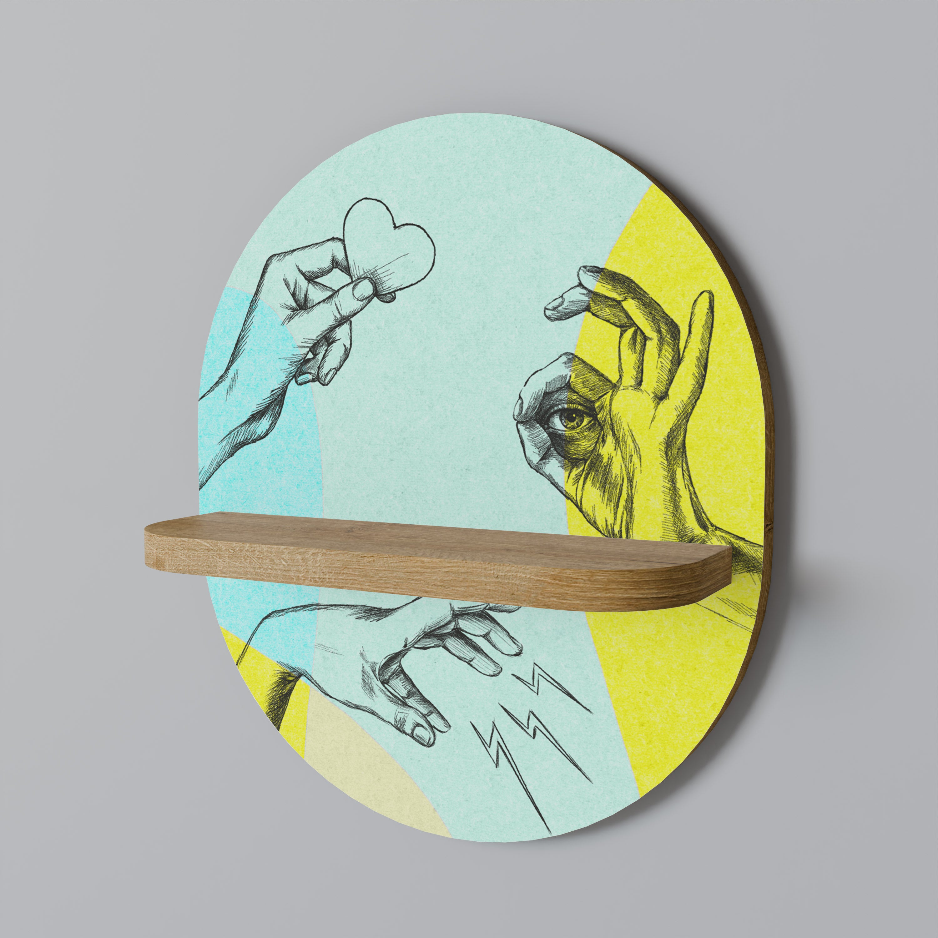 BODY LANGUAGE Decorative Art Shelf