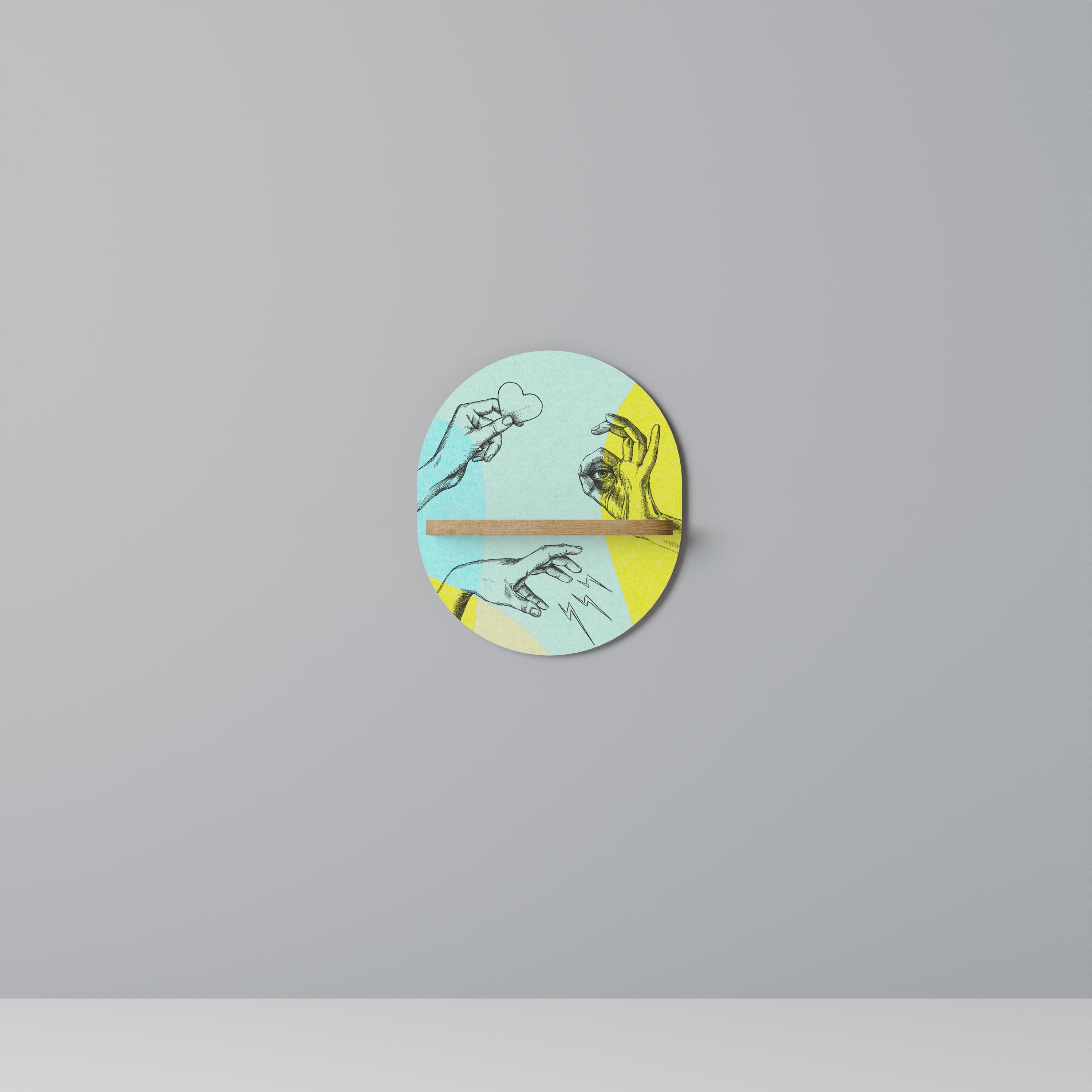 BODY LANGUAGE Decorative Art Shelf