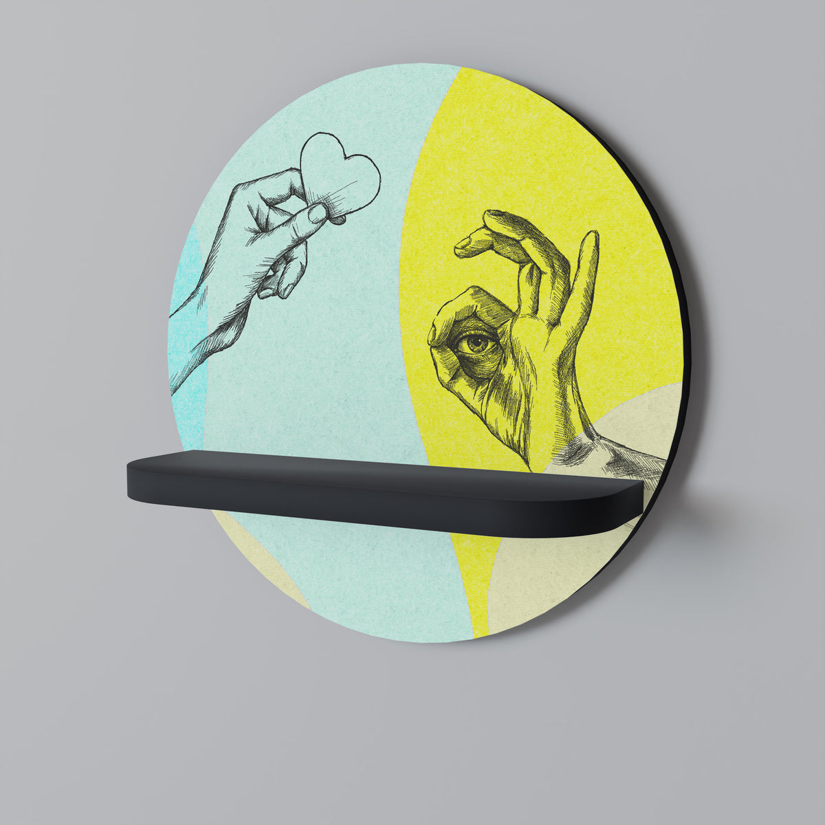 BODY LANGUAGE Dekoratives Wandregal