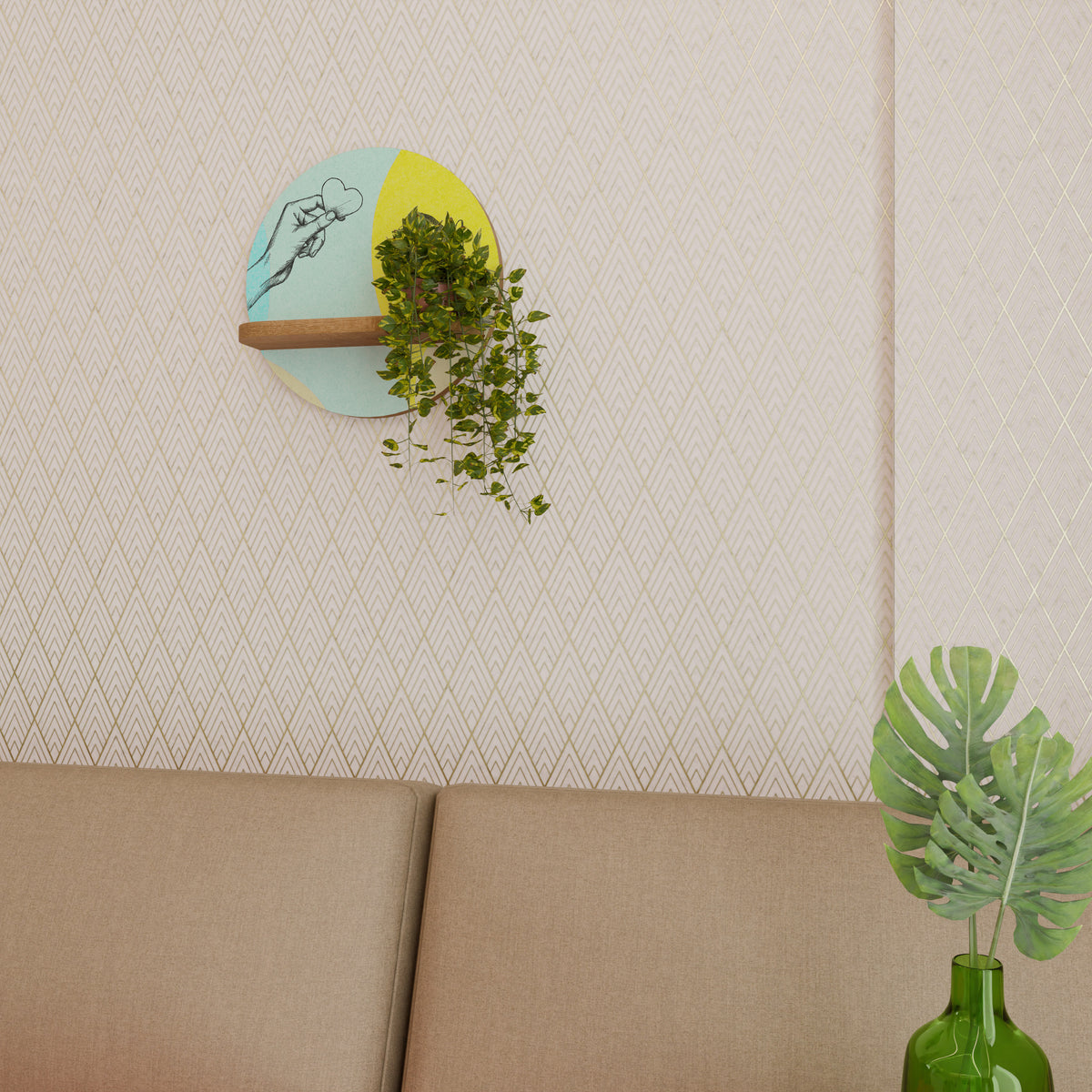 BODY LANGUAGE Dekoratives Wandregal