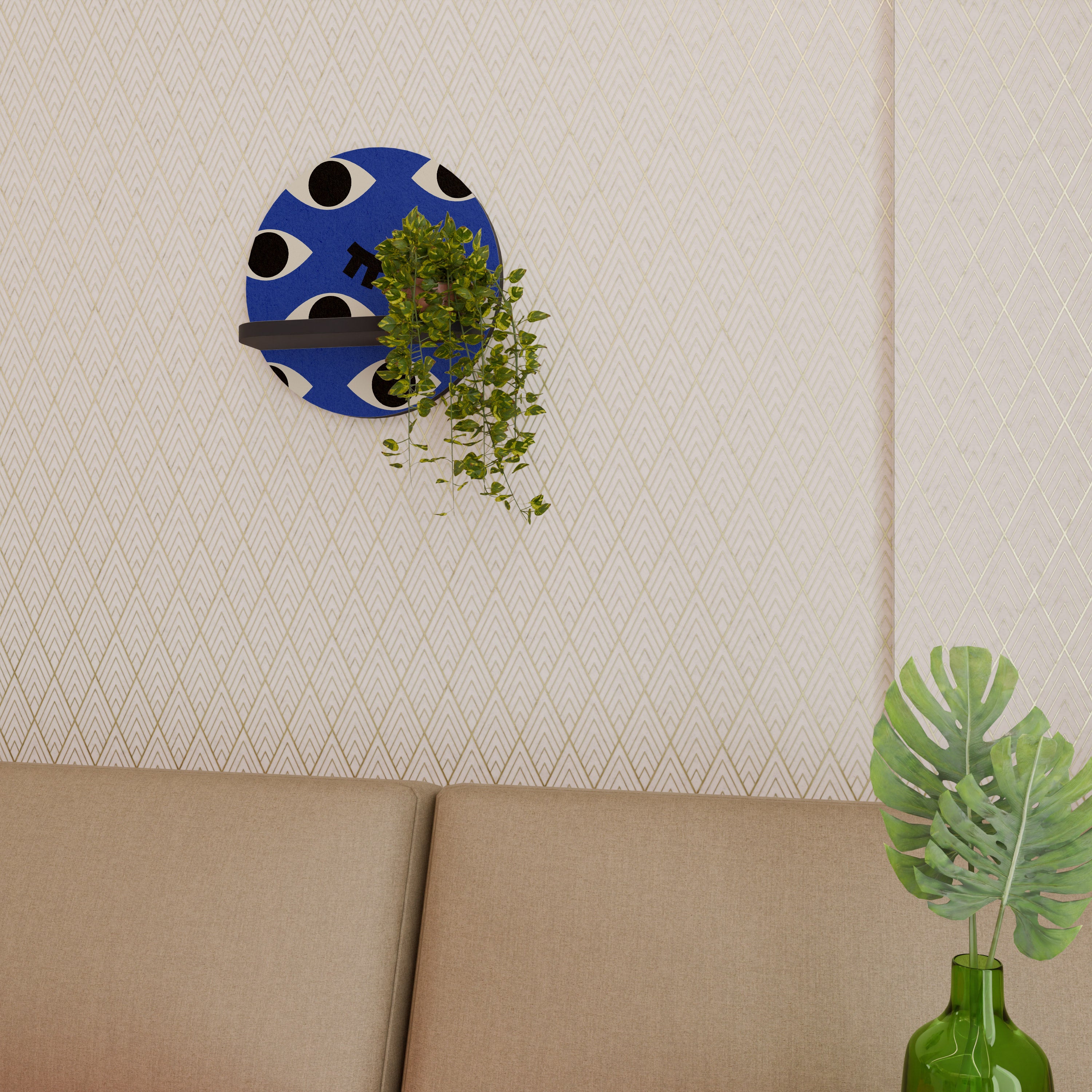 GEOMETRIC EYES Decorative Art Shelf