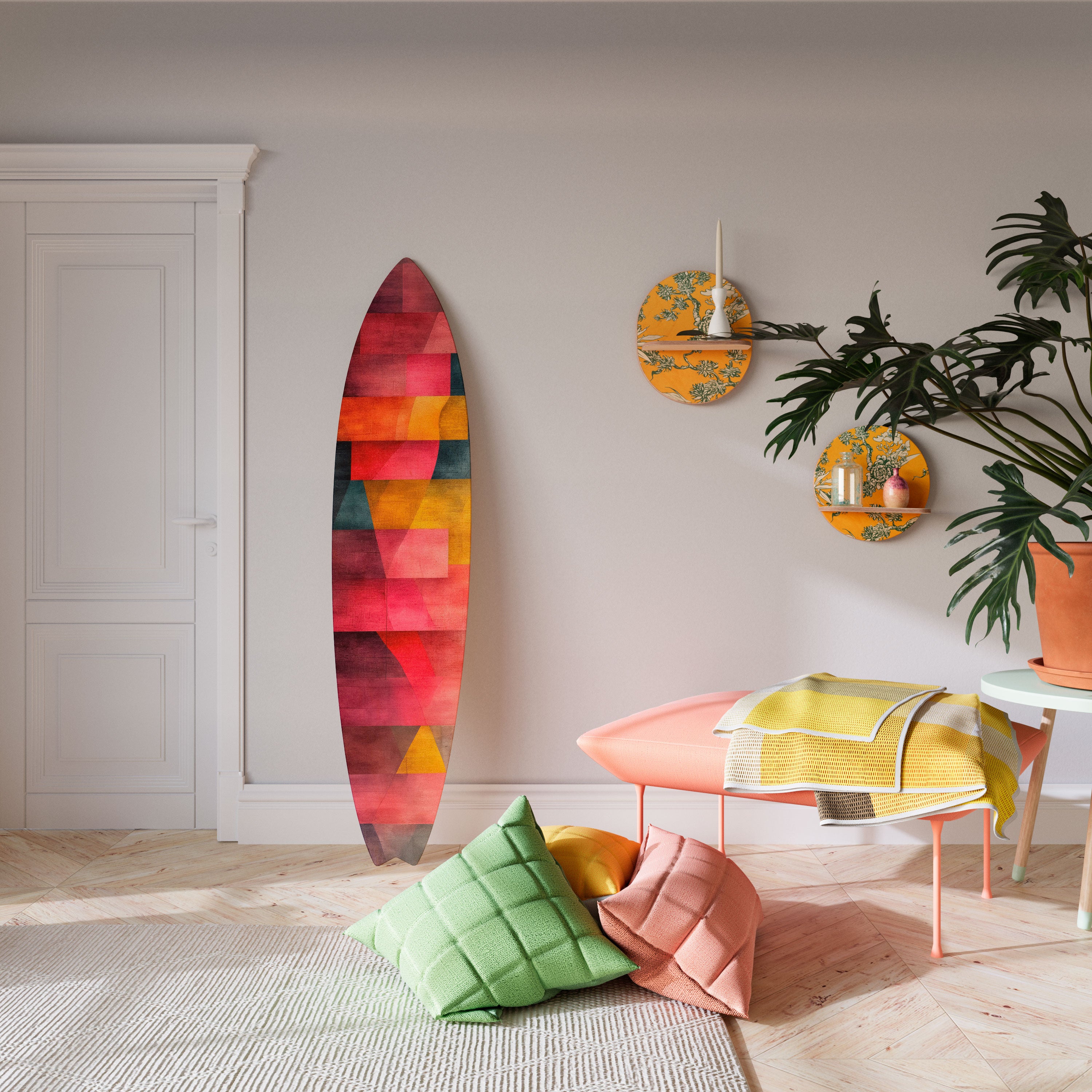 COLORFUL SOUNDS Surfboard Decorative Panel