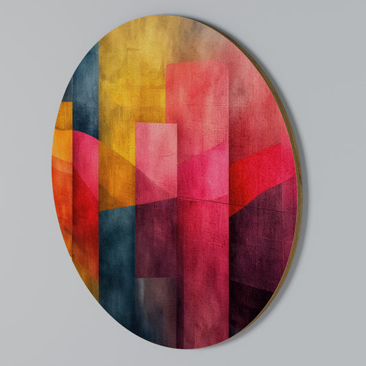 COLORFUL SOUNDS Rundes Wandbild