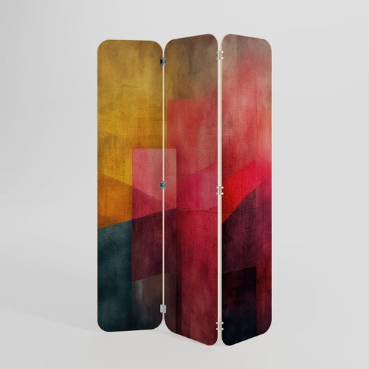 COLORFUL SOUNDS 3-Panel Plywood Room Divider