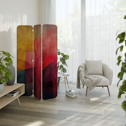 COLORFUL SOUNDS 3-Panel Plywood Room Divider