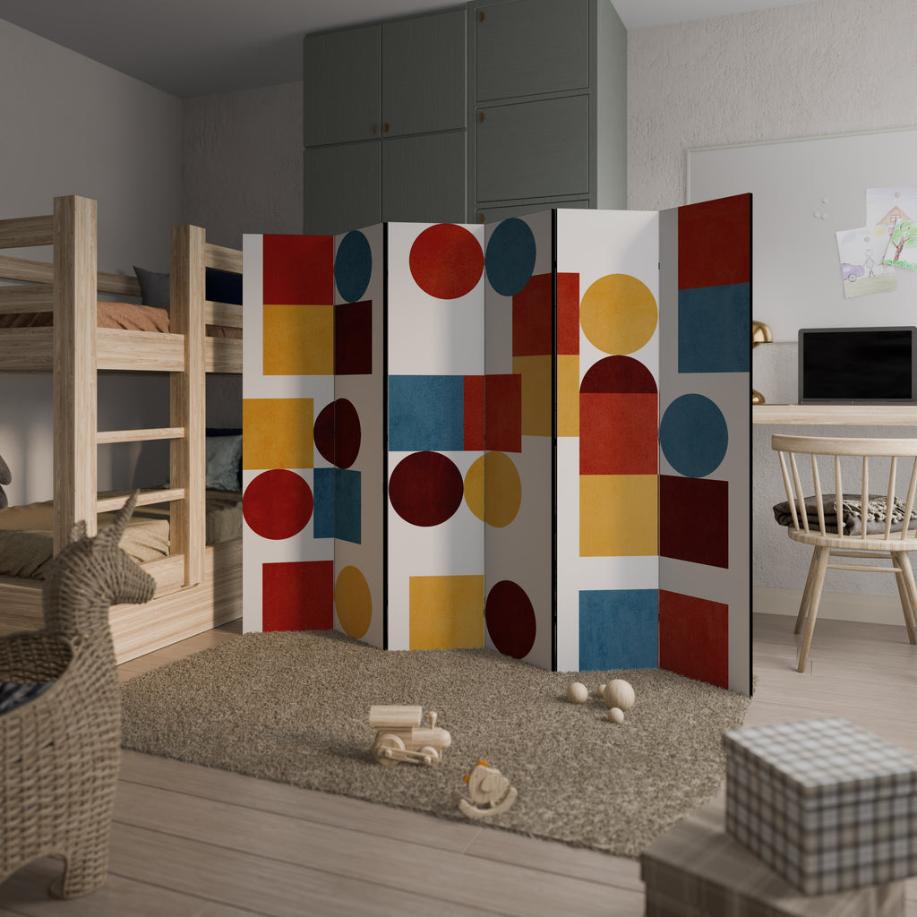 GEOMETRIC PUZZLE Παραβάν με 6 πάνελ