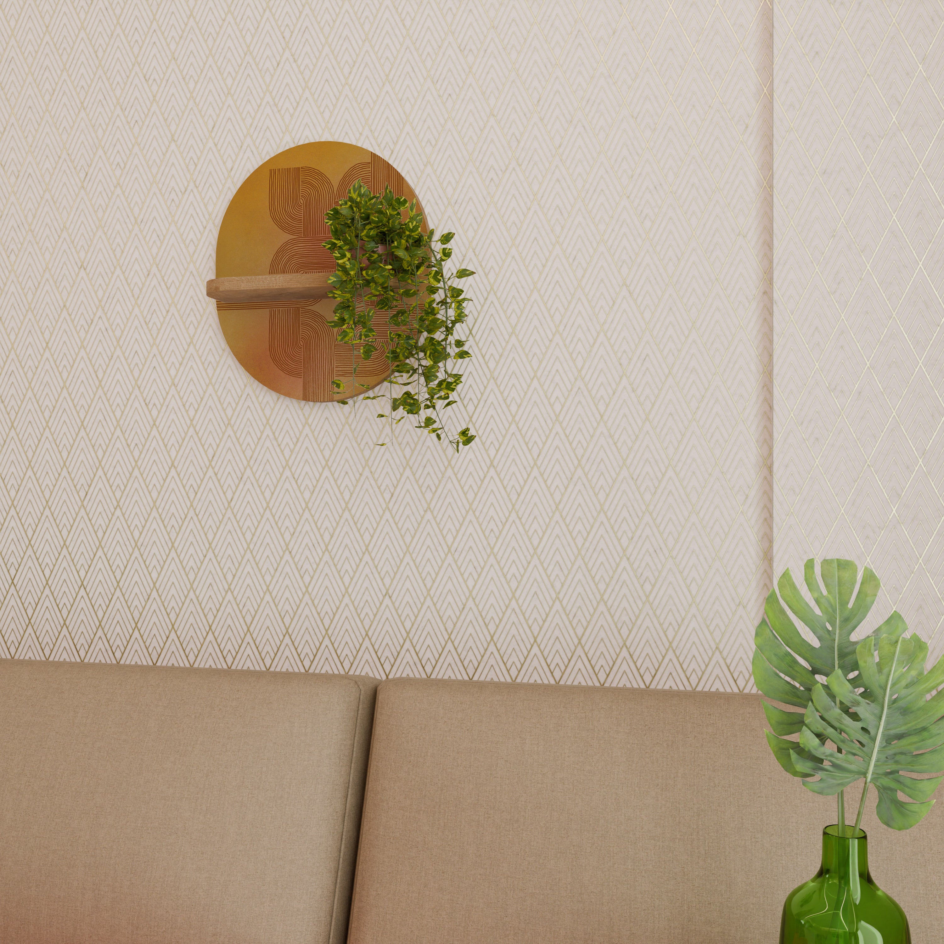 STRENGTHENING RELATION Decorative Art Shelf