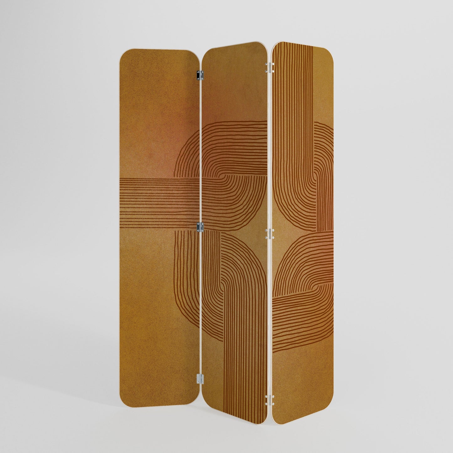 STRENGTHENING RELATION 3-Panel Plywood Room Divider