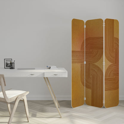 STRENGTHENING RELATION 3-Panel Plywood Room Divider