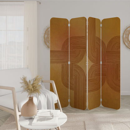 STRENGTHENING RELATION 4-Panel Plywood Room Divider