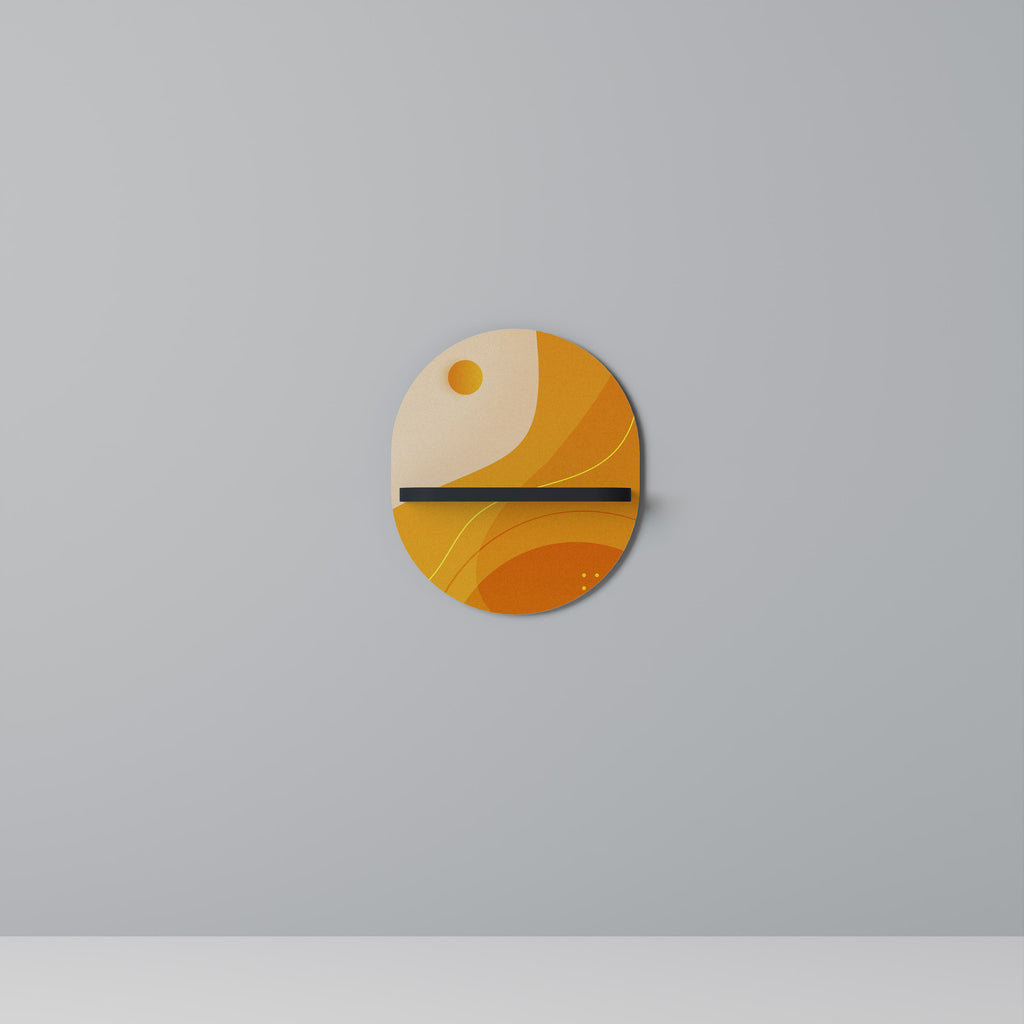 ORANGE ARRANGEMENT Decorative Art Shelf