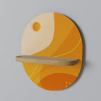 ORANGE ARRANGEMENT Decorative Art Shelf
