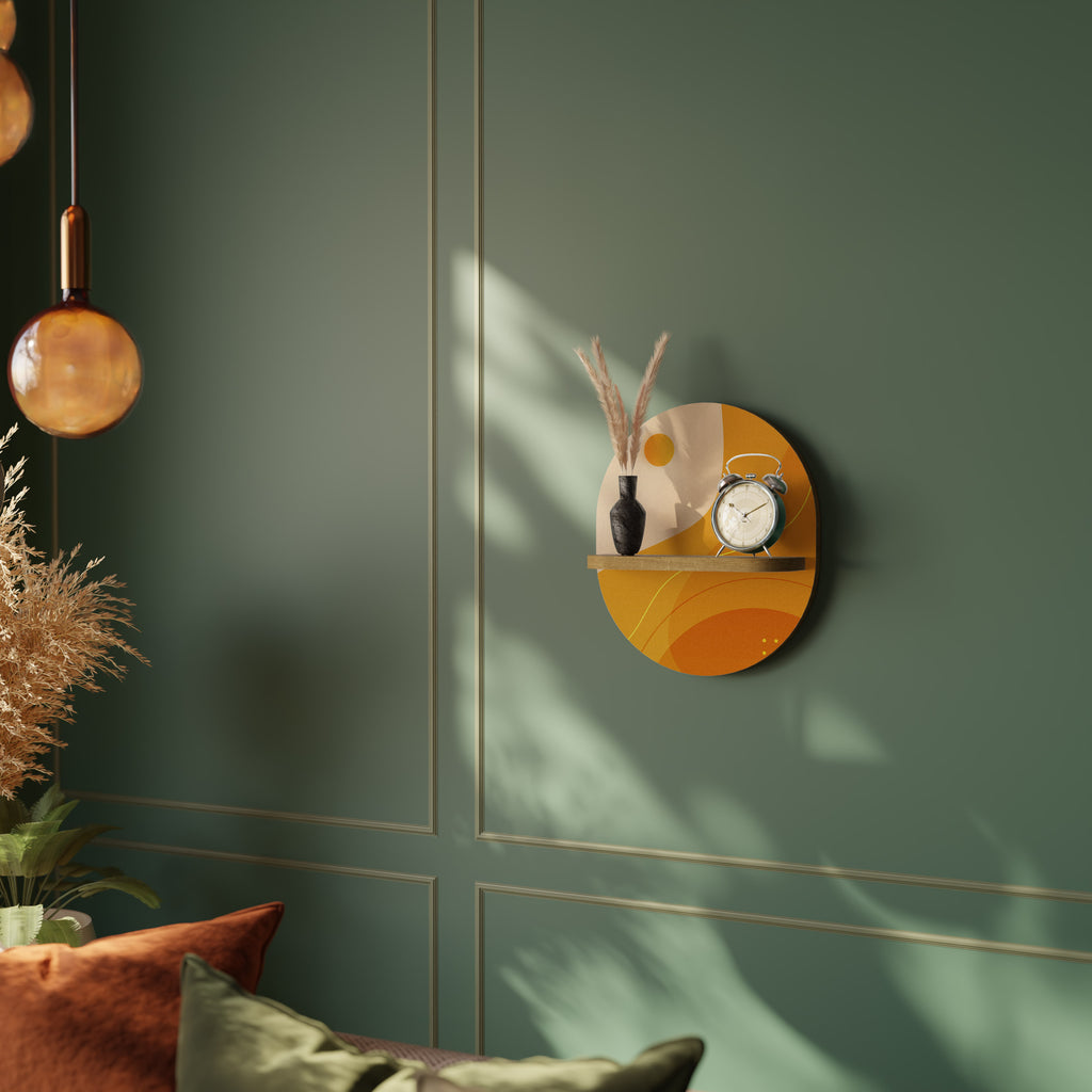 ORANGE ARRANGEMENT Decorative Art Shelf