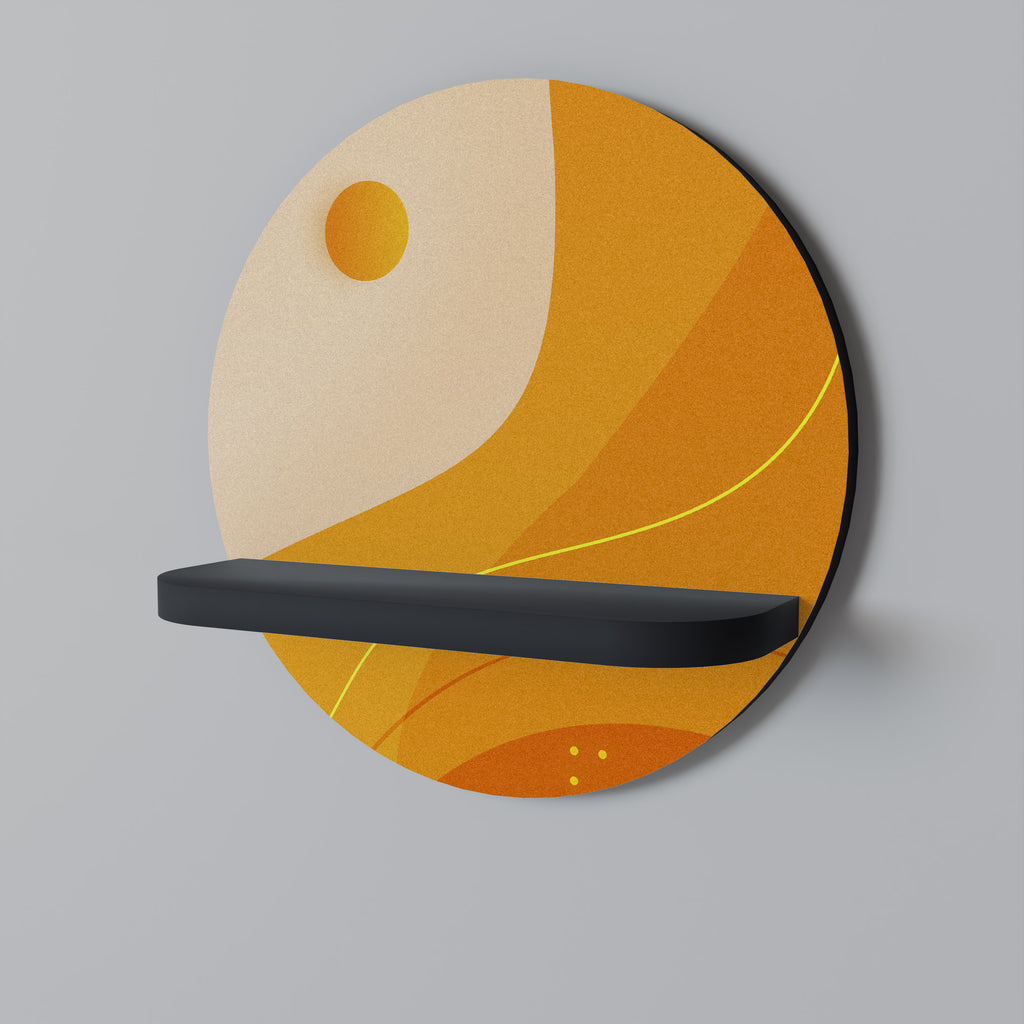 ORANGE ARRANGEMENT Decorative Art Shelf