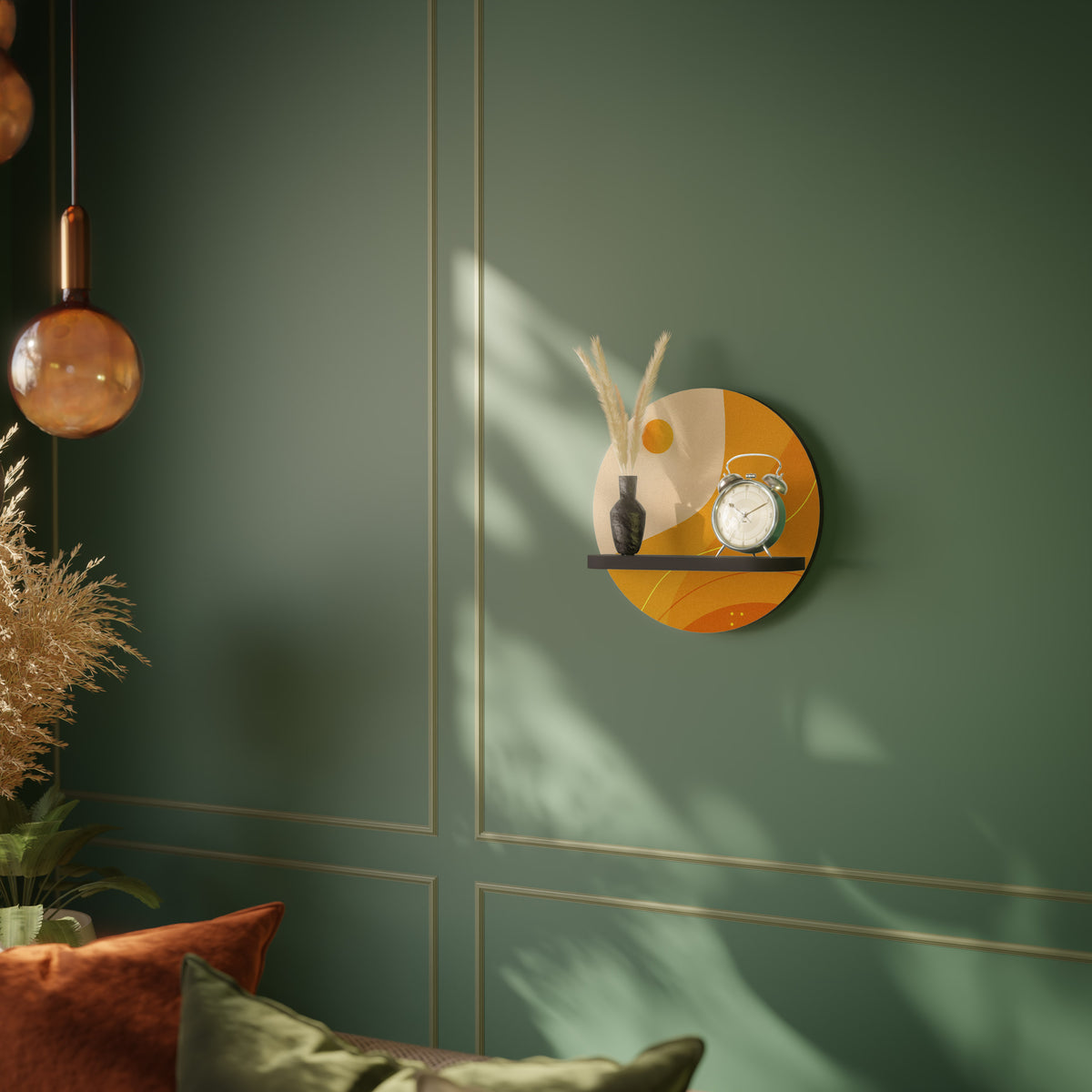 ORANGE ARRANGEMENT Art Shelf