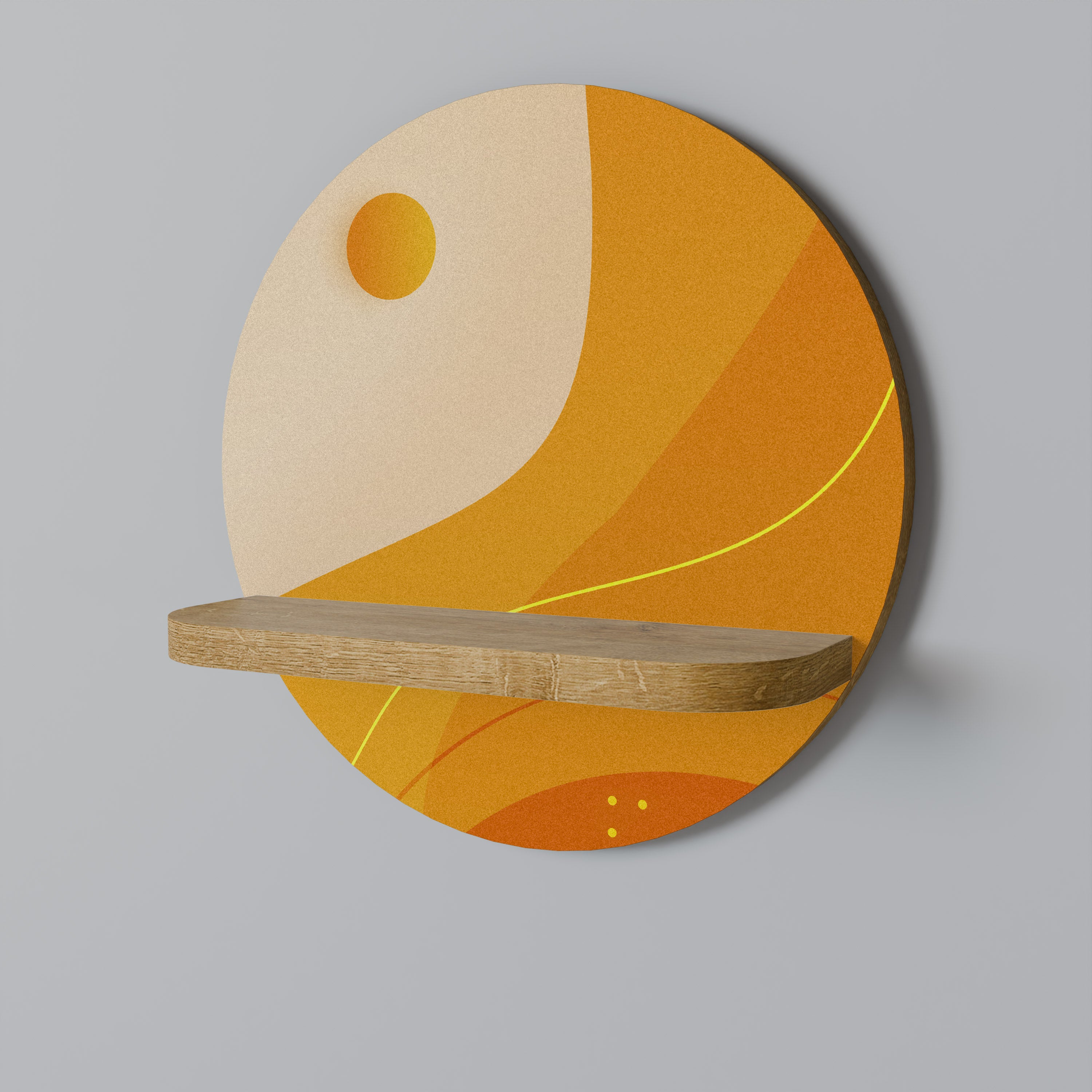 ORANGE ARRANGEMENT Decorative Art Shelf