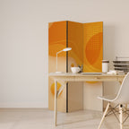 ORANGE ARRANGEMENT 3-Panel Room Divider
