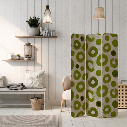 GREEN RHAPSODY 3-Panel Plywood Room Divider