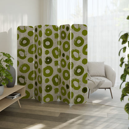 GREEN RHAPSODY 5-Panel Plywood Room Divider