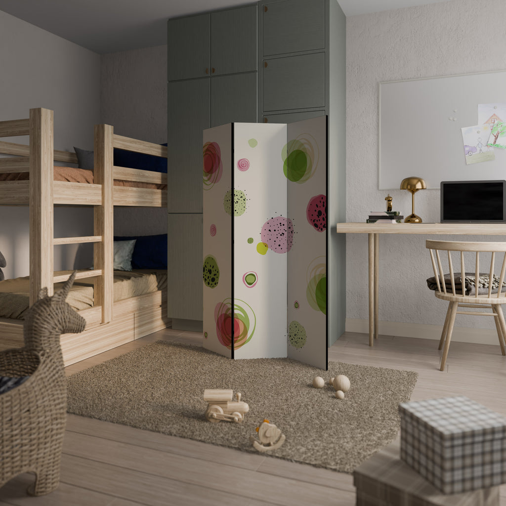 COLORFUL COSMOS Dekorativ rumsavdelare – 3 paneler