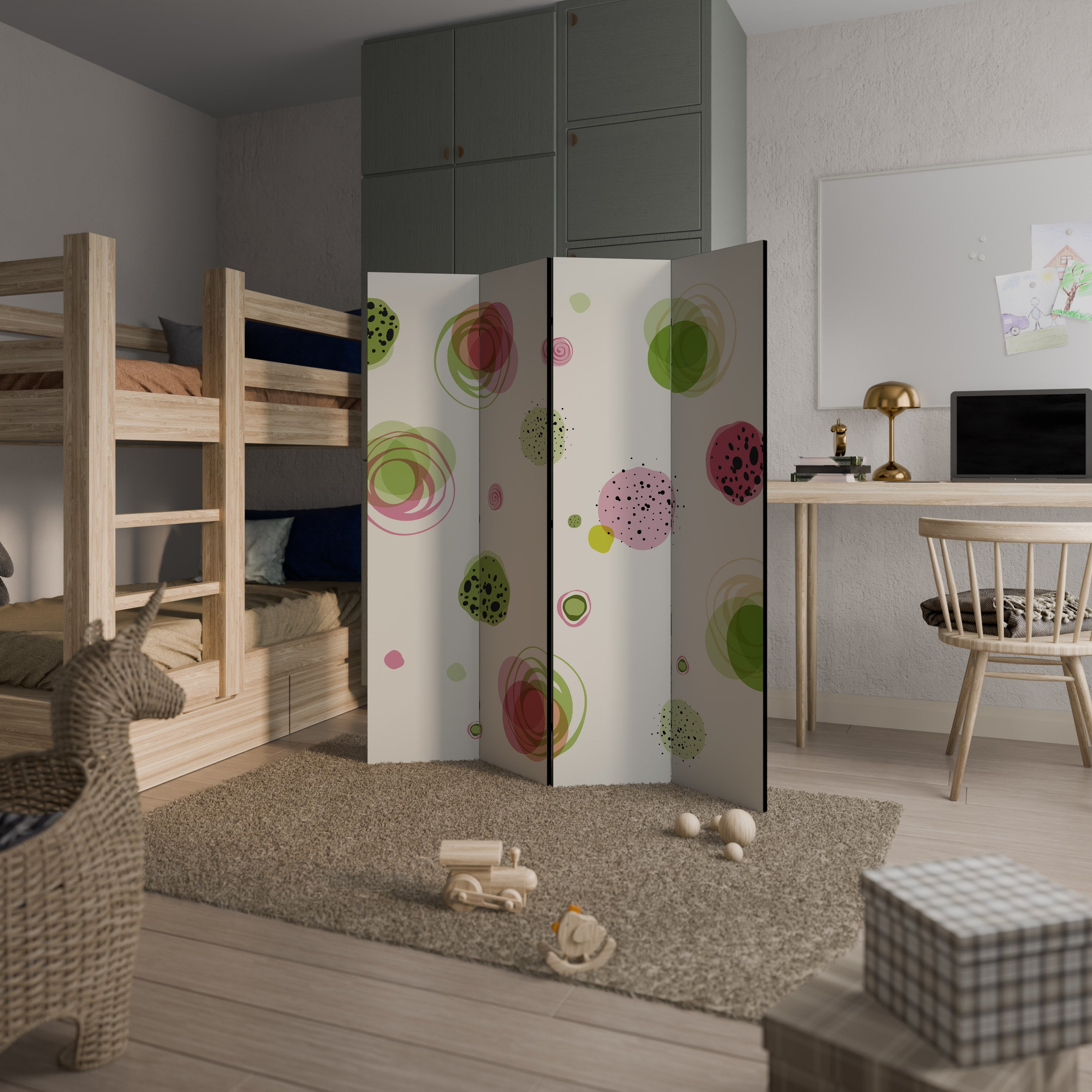 COLORFUL COSMOS 4dílný paraván