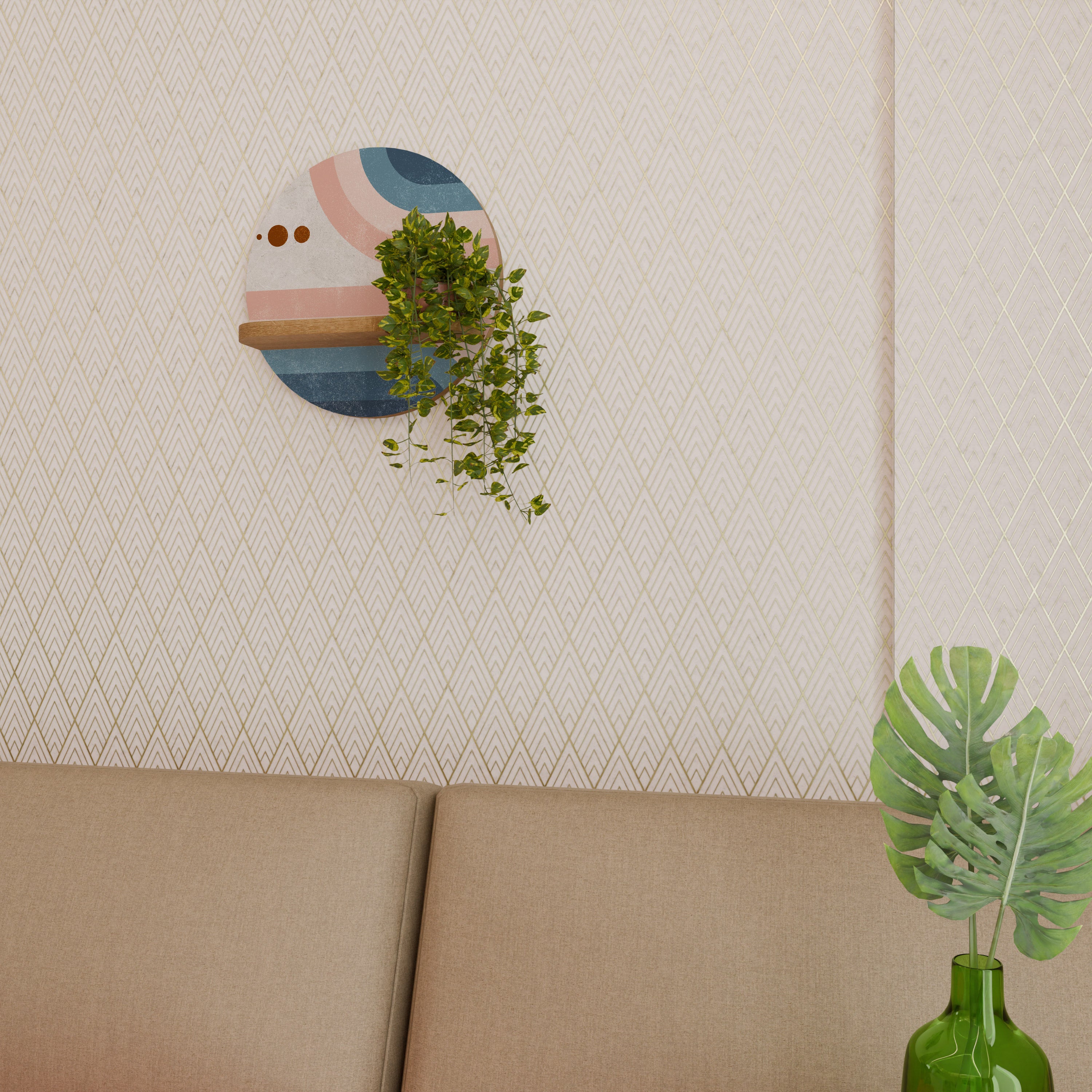 TWO HALVES Decorative Art Shelf