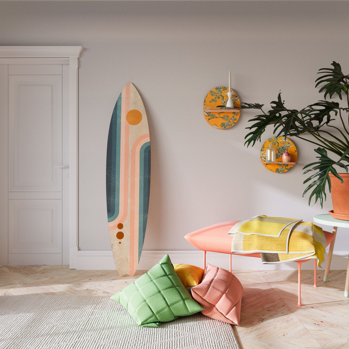 TWO HALVES Surfboard Decorative Panel