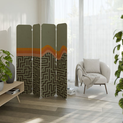 SIMPLE SOLUTIONS 4-Panel Plywood Room Divider