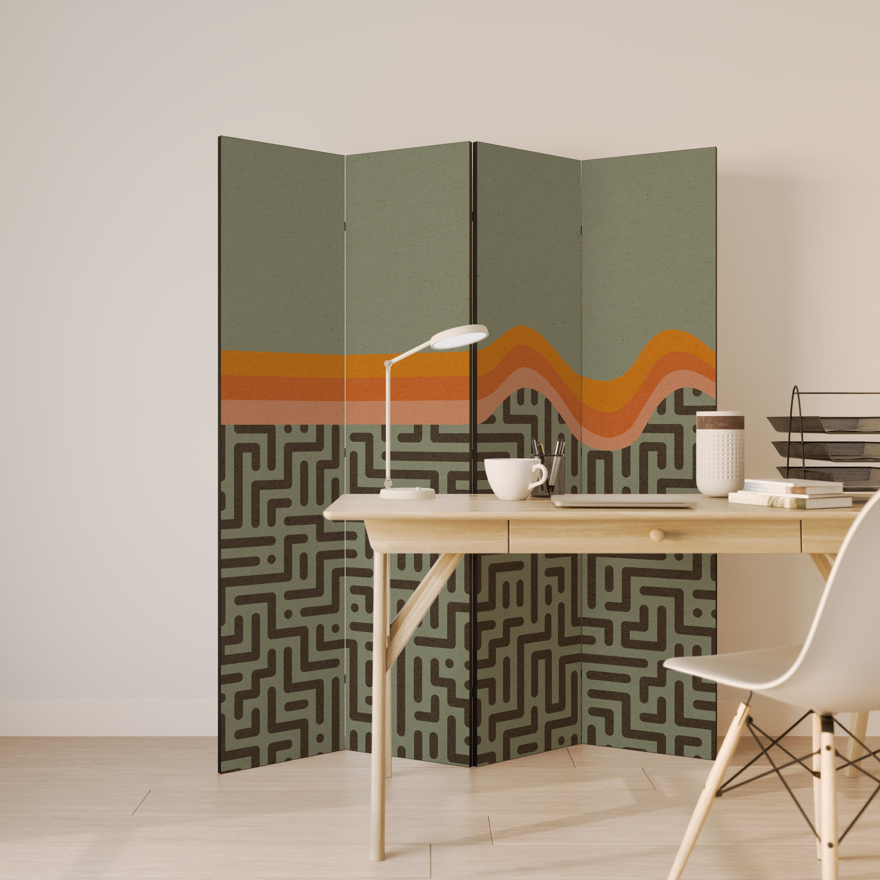 SIMPLE SOLUTIONS 4dílný paraván