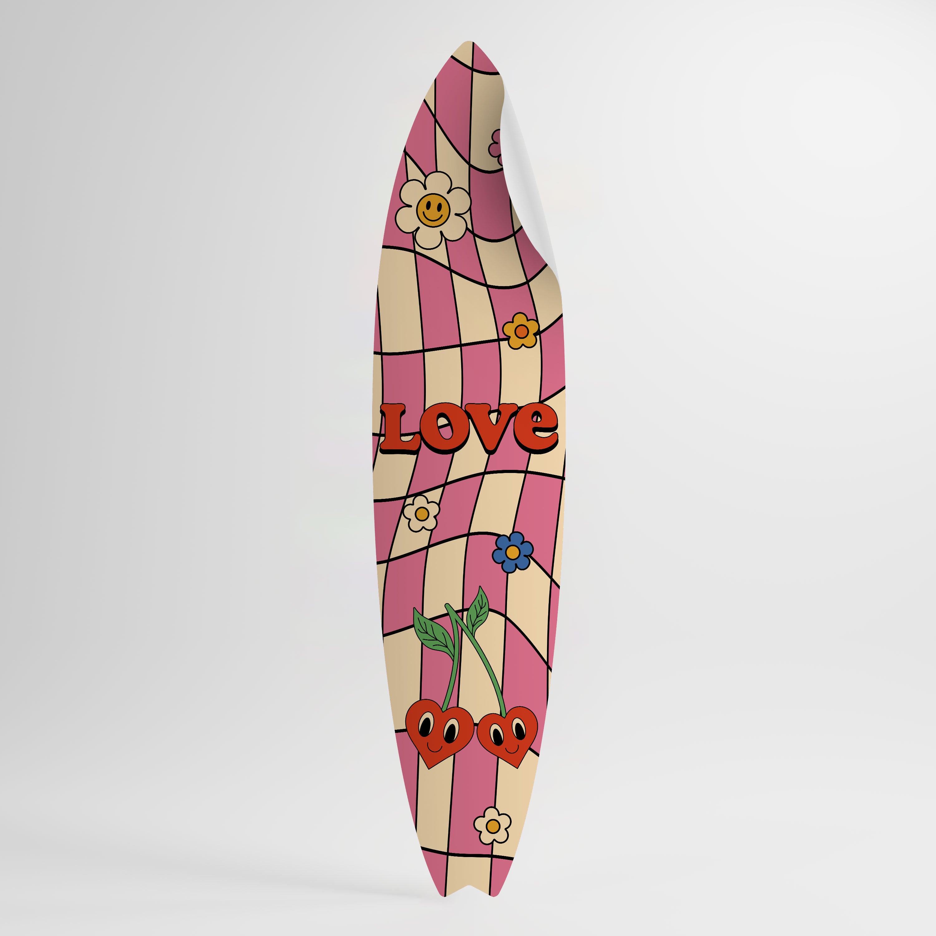 ROCKING LOVE Surfboard-Wandsticker
