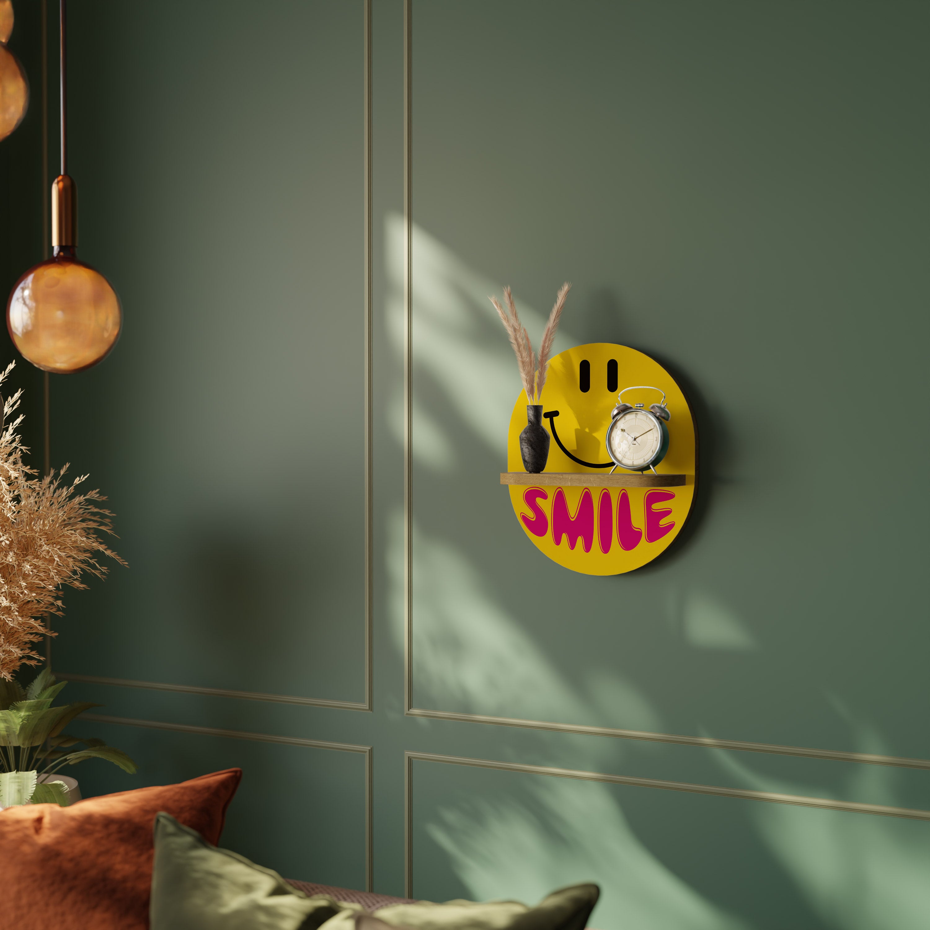 KEEP SMILING Decorative Art Shelf