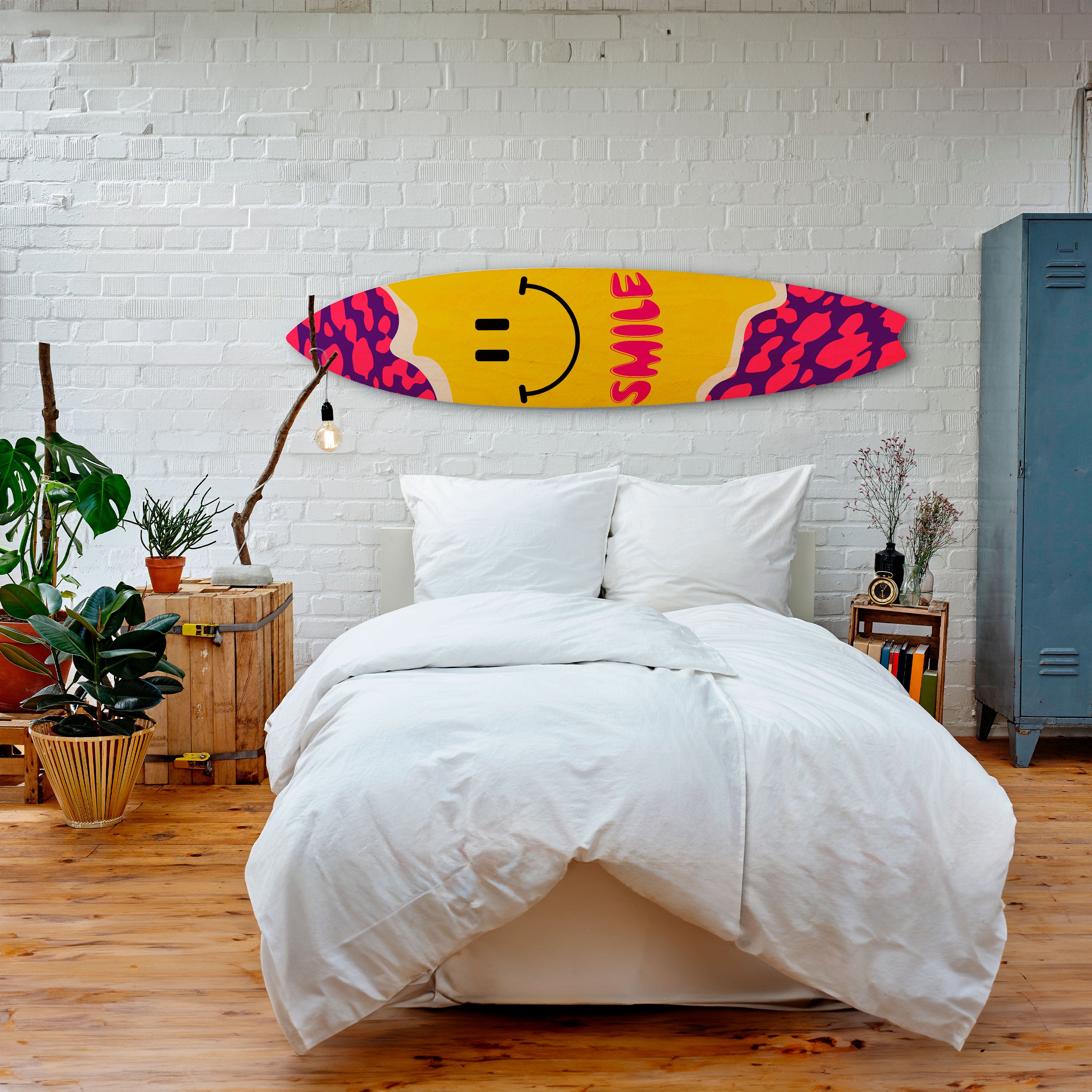 KEEP SMILING Surfboard Decorative Panel