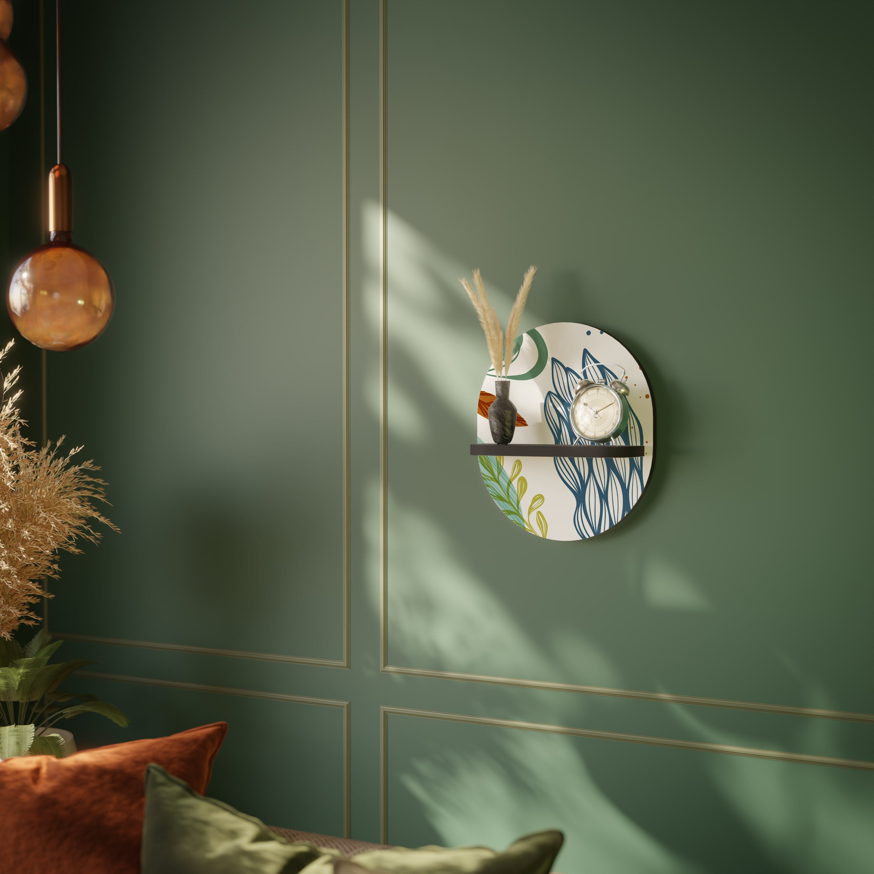 BOTANICAL HURRICANE Decorative Art Shelf