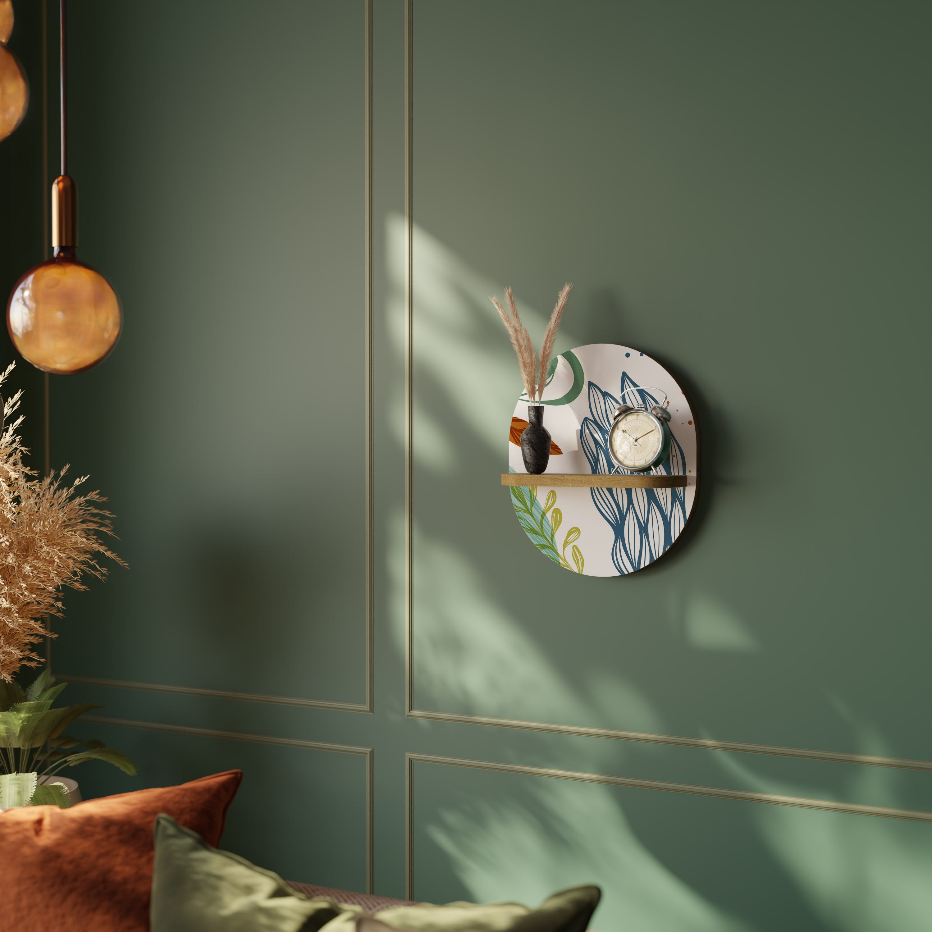 BOTANICAL HURRICANE Decorative Art Shelf