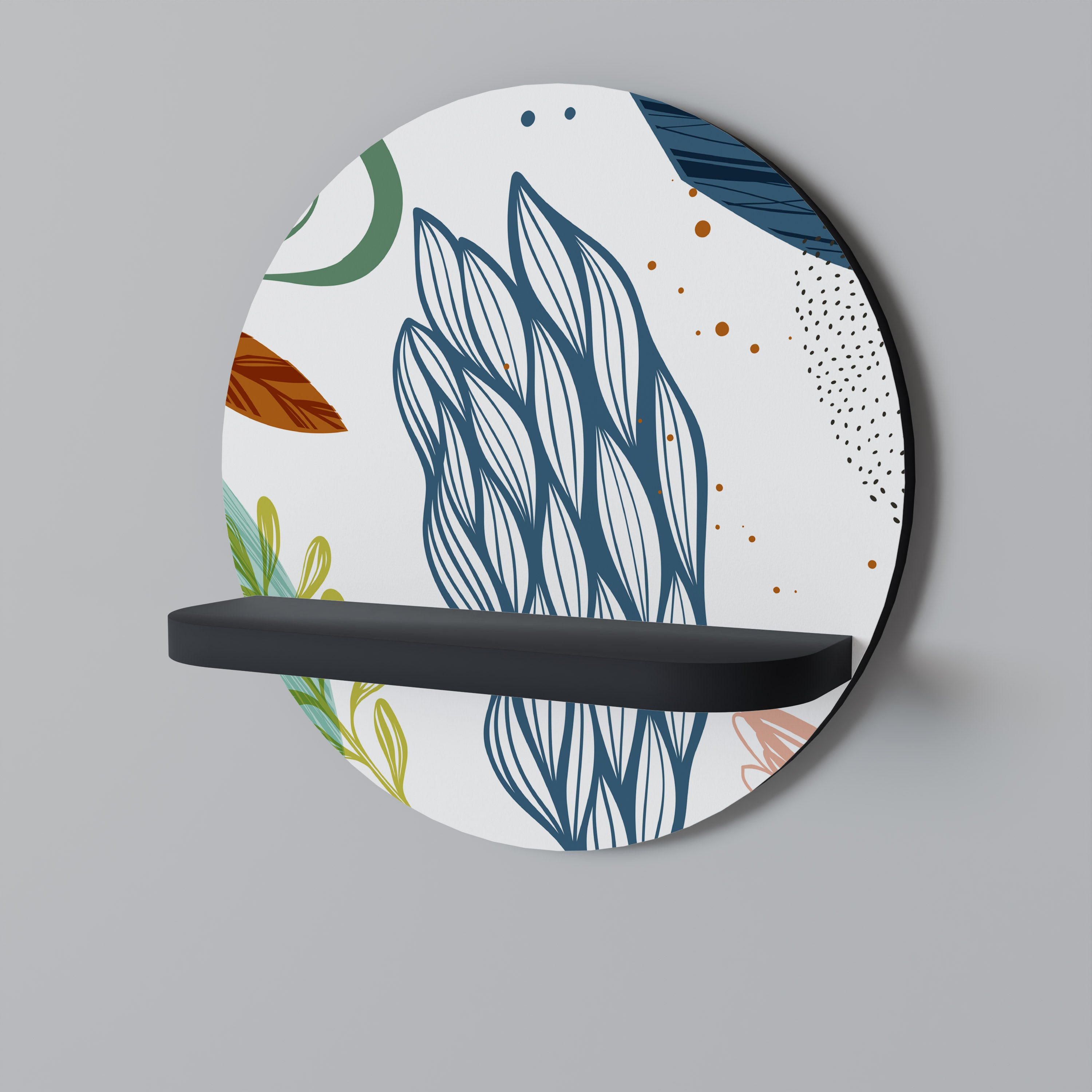 BOTANICAL HURRICANE Decorative Art Shelf