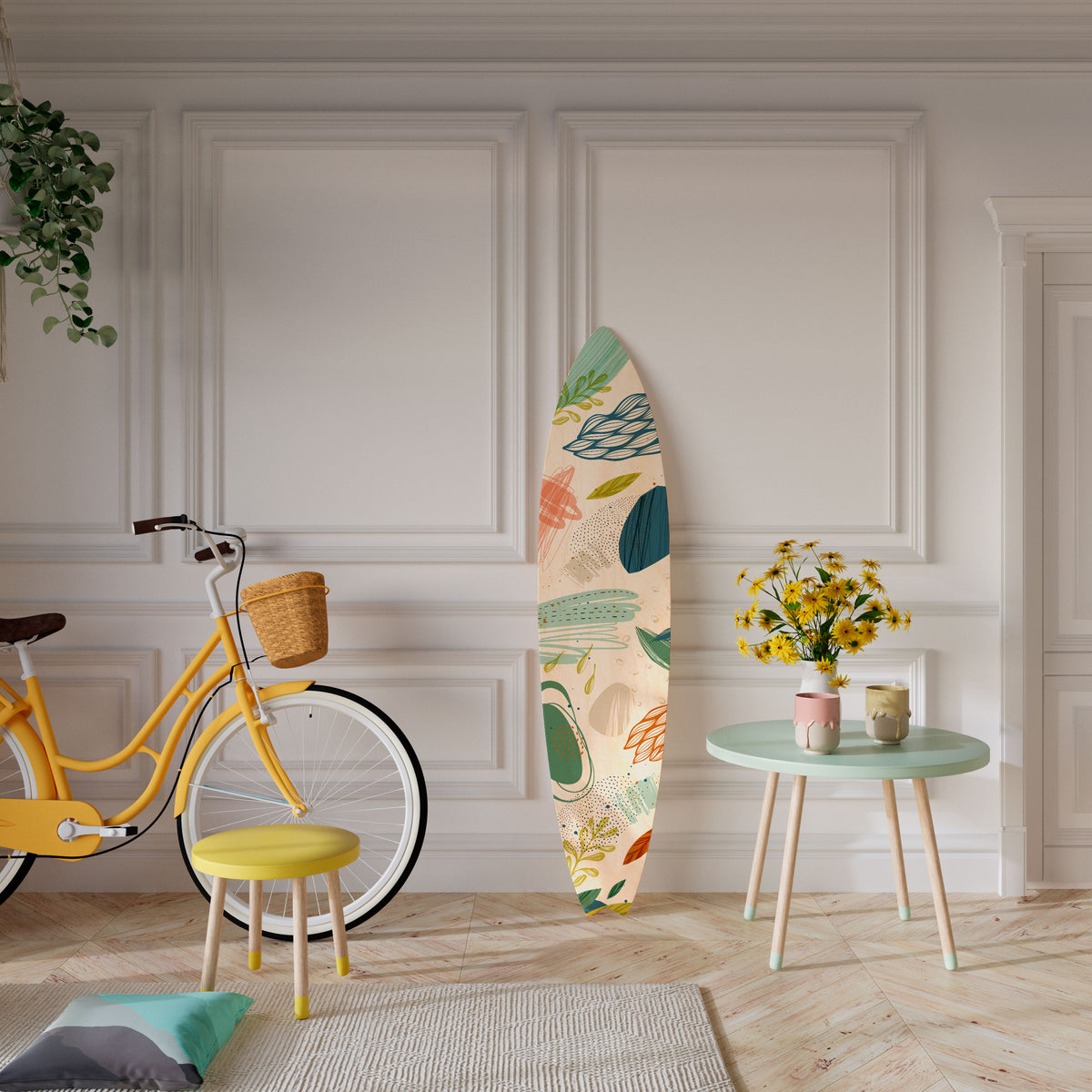 BOTANICAL HURRICANE Surfboard Decorative Panel