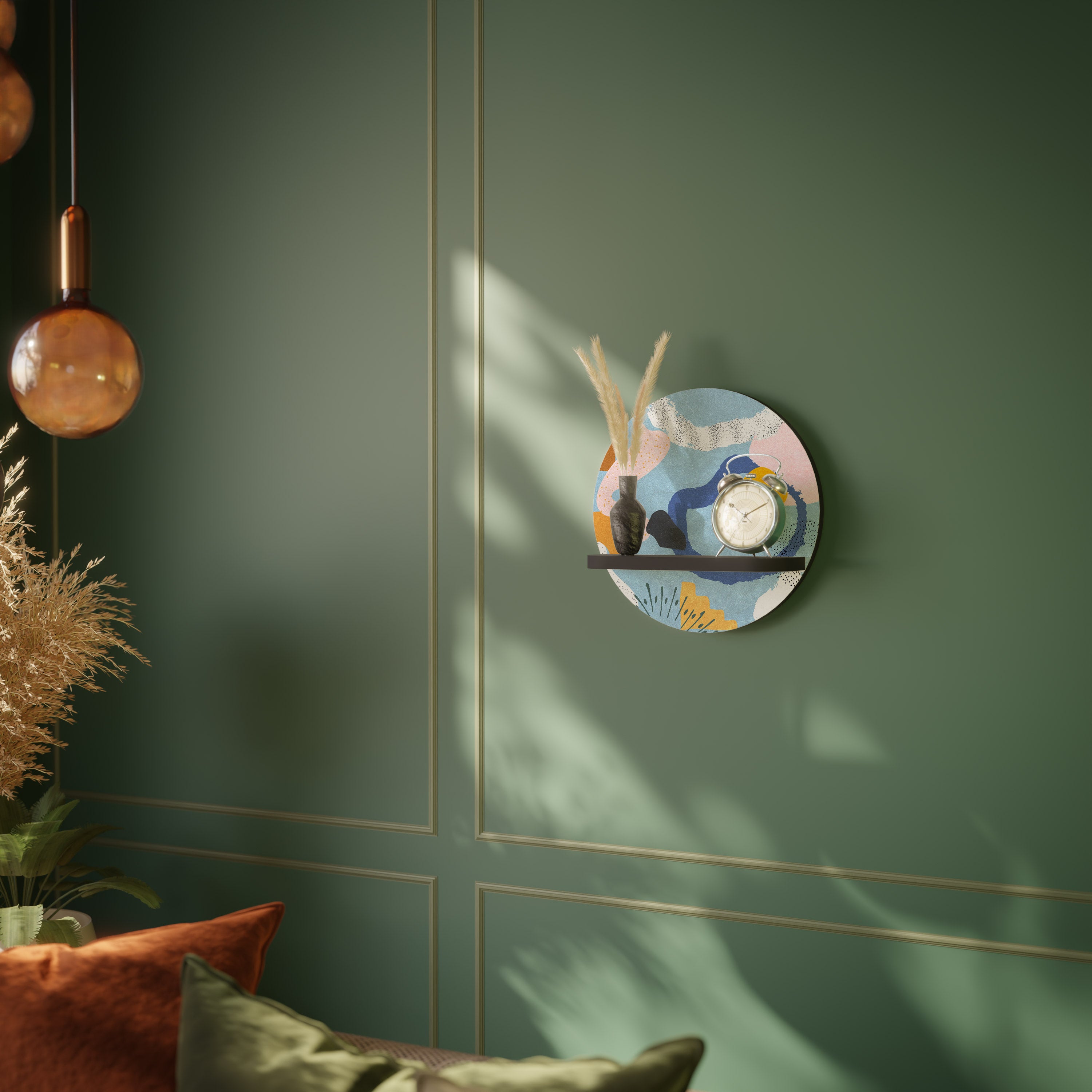 DREAMY SWIRLS Decorative Art Shelf