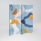 DREAMY SWIRLS Rumsavdelare 4 paneler